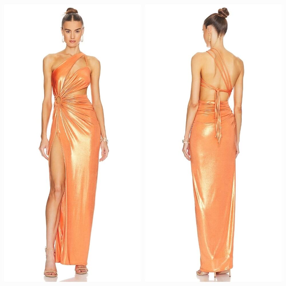 J.Angelique Mahala Dress in Metallic Orange Medium
